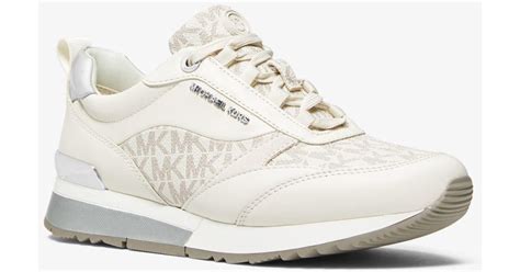 michael michael kors allie wrap logo leather trainers|Amazon.com: Michael Kors Allie Trainer Sneakers.